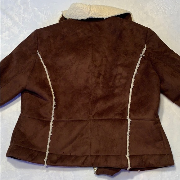 Giacca Faux Suede/Shearling Jacket. Sz. XL - Picture 8 of 8